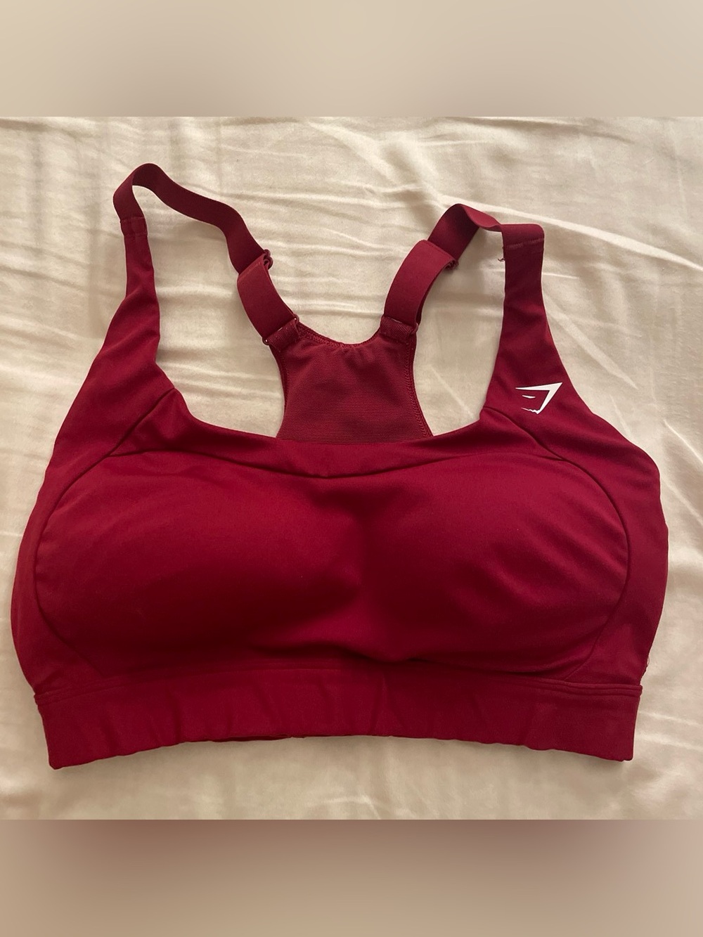 Burgundy sports bra